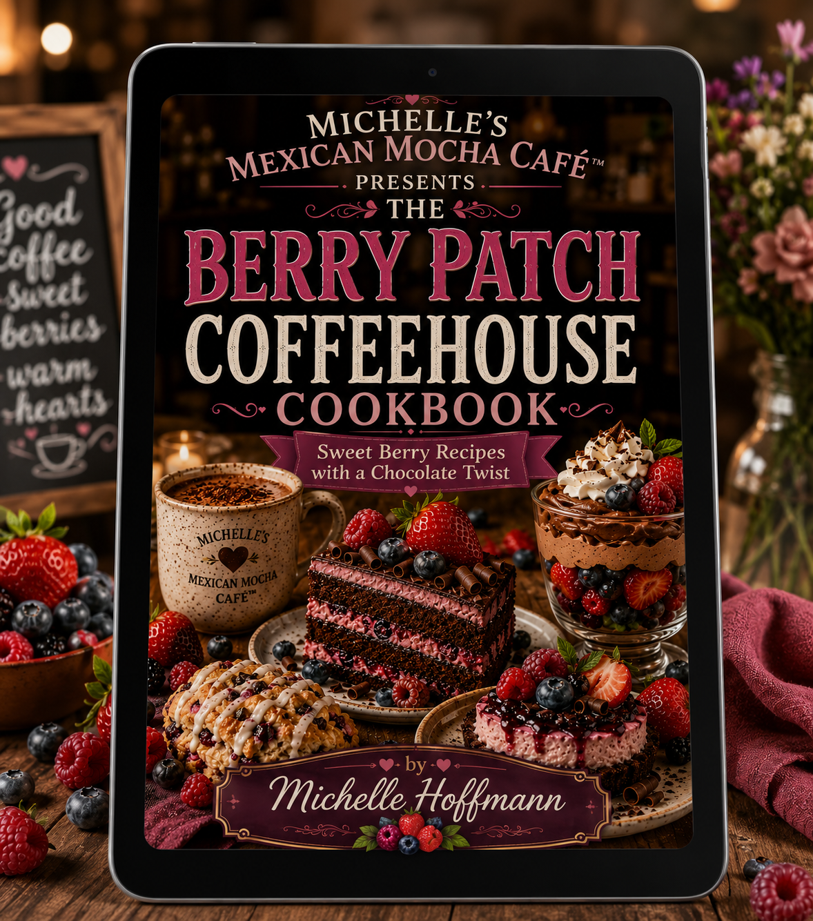 Berry Patch Coffeehouse Cookbook | Berry Dessert Recipes | Chocolate Berry Baking